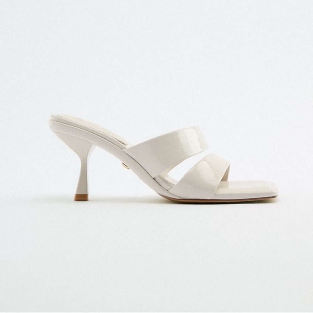 ZARA PADDED HIGH HEEL SANDALS
